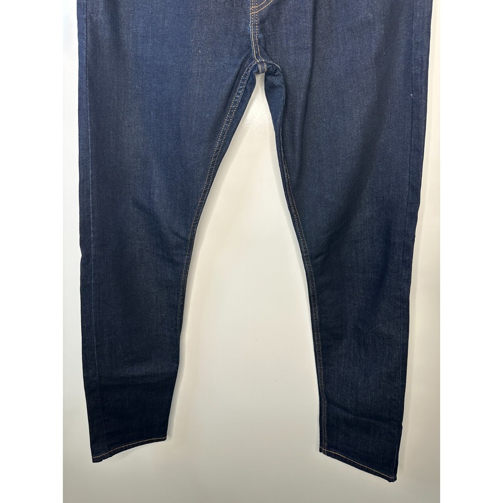 Levi's 512 Slim Taper Mens Jeans Dark Wash Indigo Stretch Denim 34 x 34 5 Pocket - Picture 13 of 14